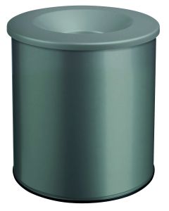  Poubelle acier 15L anti-feu Peuplier - Tri sélectif