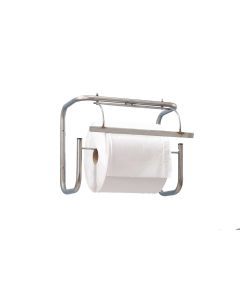 DEROULEUR BOBINE PAPIER MURAL INOX 