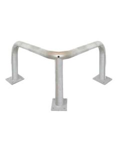 BARRIERE PROTECTION ANGLE Ø 76 MM GALVA SUR PLATINES