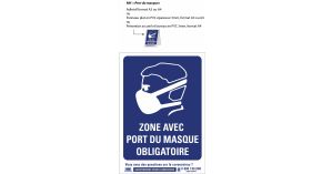 PANNEAU PORT DU MASQUE