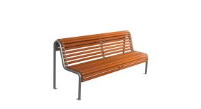 Banc acier bois Istres