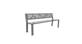 Banc Munich métal graphique