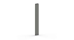 Potelet rectangulaire Arzon - Acier galvanisé