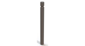 Potelet acier Ø 7,6 cm Mérignac - Tête gorge rivetée – Fixe ou amovible