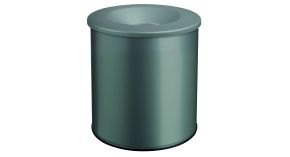  Poubelle acier 15L anti-feu Peuplier - Tri sélectif