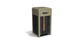 Poubelle extérieur Sare - aluminium / IPRA biodéchets – 75 L