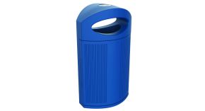 Poubelle urbaine polyéthylène avec toit – 80 L