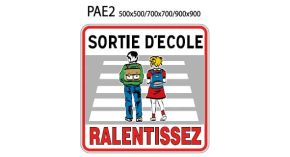 PANNEAU TYPE SORTIE ECOLE