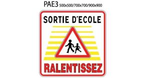 PANNEAU TYPE ECOLE RALENTISSEZ