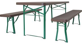 Table brasserie polyethylène 220 x 67