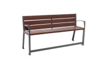 Banc Menton senior 180cm plastique recyclé 6 lames