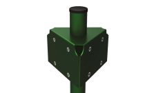 Poteau support 3 flux