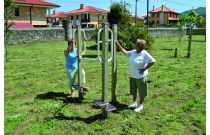 Fitness parc extérieur step