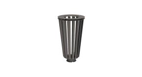 Poubelle urbaine Narvik - Acier ou bois - 80 L