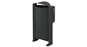 Poubelle de ville avec distributeur de sacs canins - 60 L