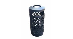 Poubelle urbaine en acier galvanisé Wellington – 80L ou 90L