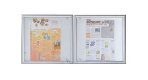 Vitrine extérieure d'affichage Monbazillac - Aluminium - 8 à 32 feuilles