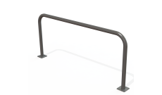 BARRIERE PROTECTION SIMPLE Ø 60 MM LG 2000 MM GALVA PEINT