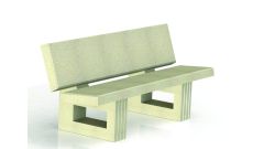 Banc Los Angeles beton