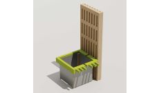 JARDINIERE MODULABLE LORIENT NON TRAITE 90°