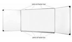 Tableau Triptyque blanc