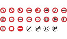 Signaux d'interdiction et fin d'interdiction type B