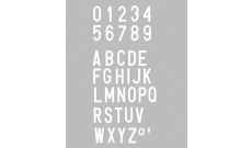 SIGNES ALPHANUMERIQUES POSITIFS THERMOCOLLES HT200 MM