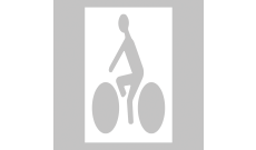 BANDE THERMOCOLLEE PICTO HOMME A VELO MODELE NEGATIF