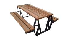 ENSEMBLE MODULABLE AGEN LG 194CM PIN/ACIER