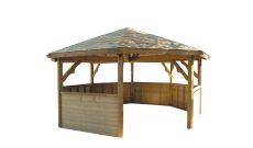 Kiosque en Bois Octogonal de 6 à 8 m 