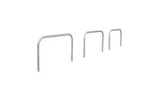 BARRIERE PROTECTION SIMPLE Ø 60 MM LG 1000 MM GALVA 