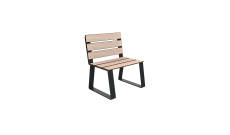 CHAISE SOFIA ANTHRACITE 6 LAMES COMPACT