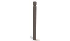Potelet acier Ø 7,6 cm Mérignac - Tête gorge rivetée – Fixe ou amovible