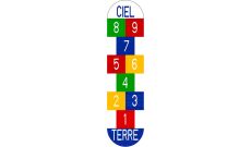 Marelle adhésive - Stickers de sol pour écoles