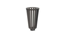 Poubelle urbaine Narvik - Acier ou bois - 80 L