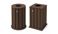 Poubelle urbaine en plastique recyclé - 100 L 