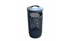 Poubelle urbaine en acier galvanisé Wellington – 80L ou 90L