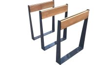 Arceau vélo urbain bois acier Tahiti 
